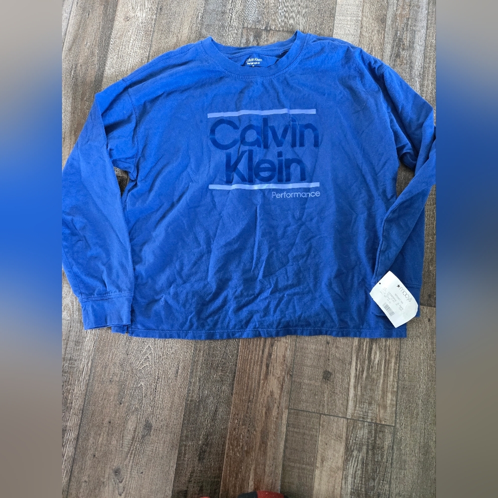 Calvin Klein Blue Long Sleeve Shirt size medium